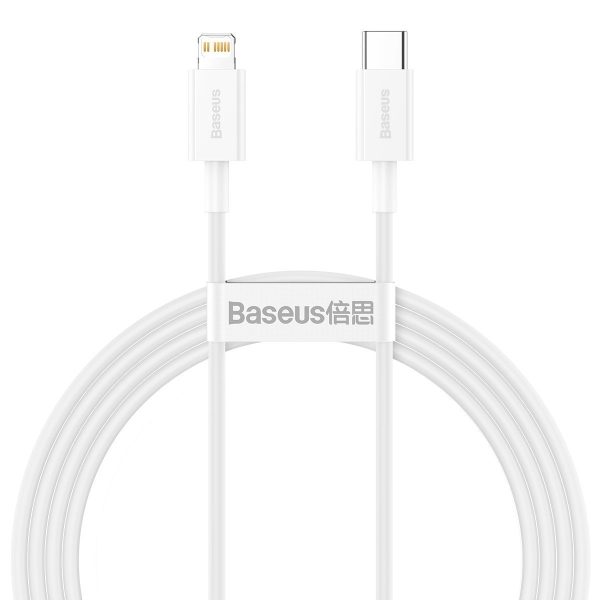 Baseus Superior Series Cable USB-C to Lightning, 20W, PD, 1,5m (white) — изображение 2