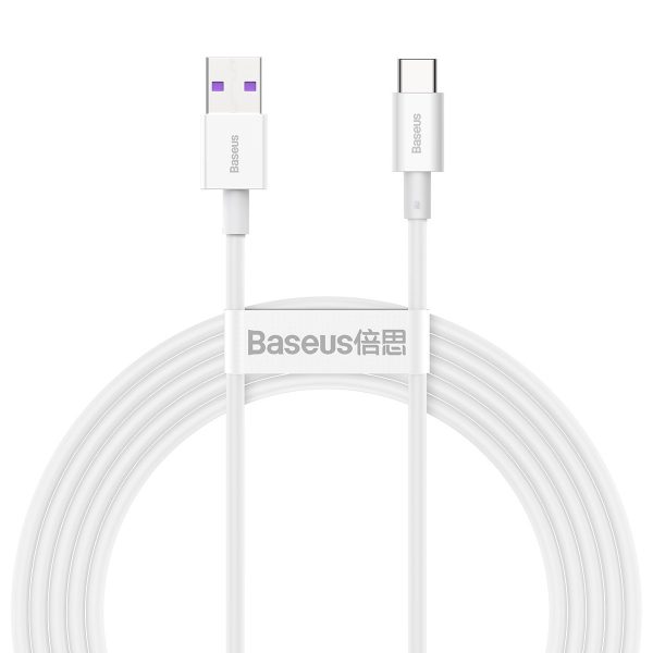 Baseus Superior Series Cable USB to USB-C, 66W, 2m (white) - Image 2