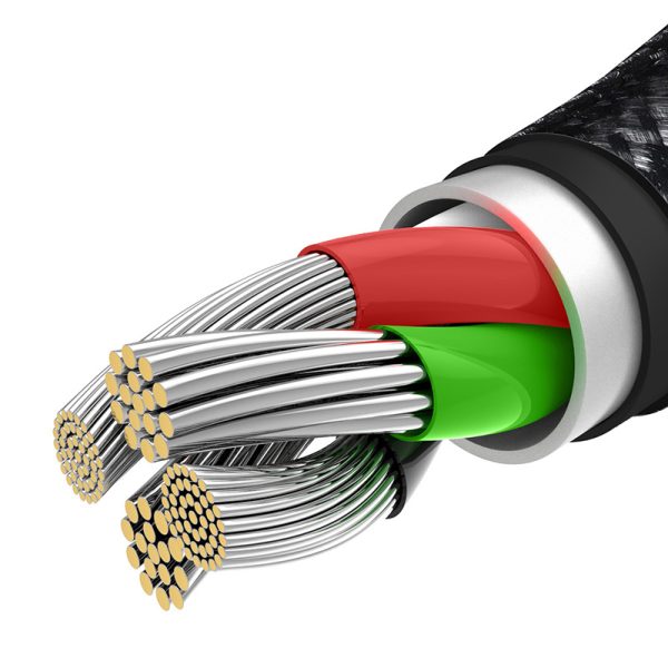 USB cable 3in1 Baseus Tungsten Gold, USB to micro USB / USB-C / Lightning, 3.5A, 1.5m (black) — изображение 4