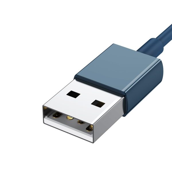 USB cable 3in1 Baseus Superior Series, USB to micro USB / USB-C / Lightning, 3.5A, 1.5m (blue) - Image 5