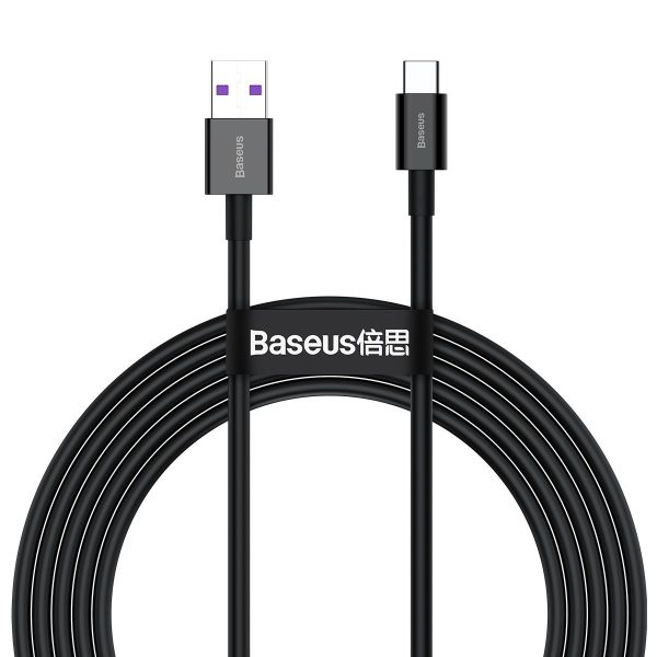 Baseus Superior Series Cable USB to USB-C, 66W, 2m (black) — изображение 2