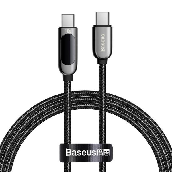 Baseus Display Cable USB-C to Type-C 100W 1m (black) - Image 2