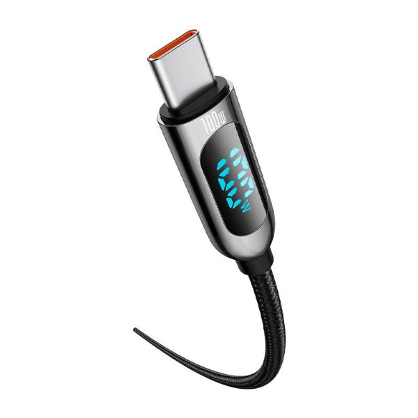 Baseus Display Cable USB-C to Type-C 100W 1m (black) - Image 4