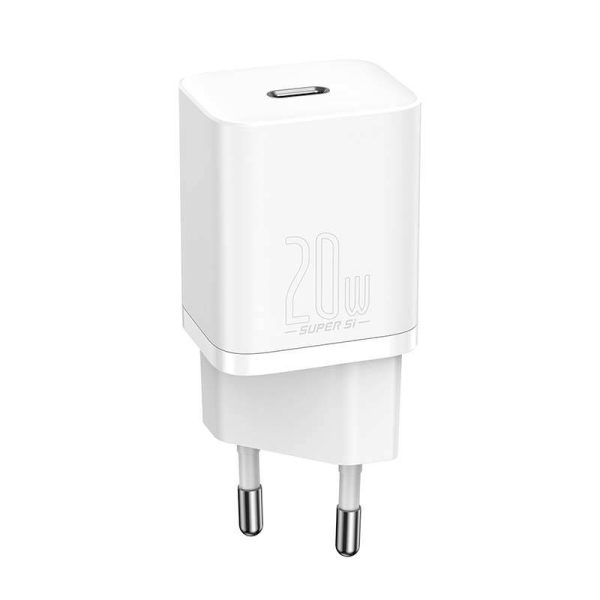 Baseus Super Si Quick Charger 1C 20W with USB-C cable for Lightning 1m (white) - Image 4