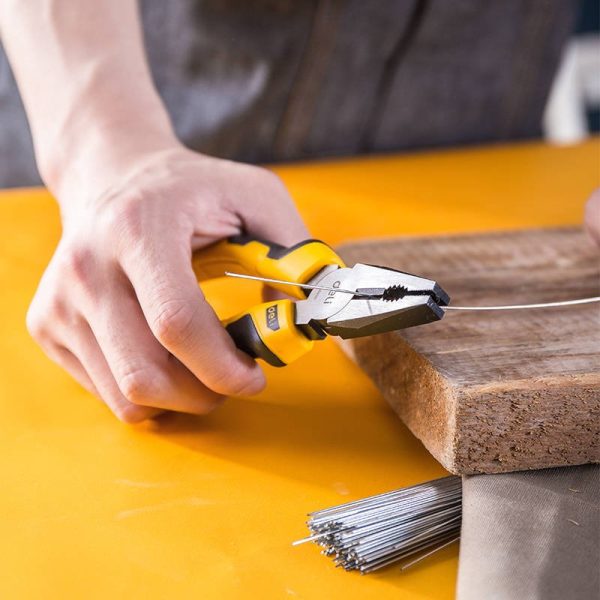 Combination pliers 6" Deli Tools EDL2006 (yellow) — изображение 3