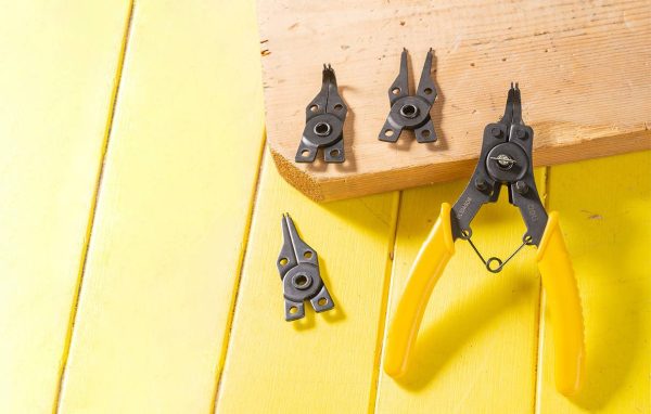 Circlip Pliers 6" Deli Tools EDL104506 (yellow) - Image 5
