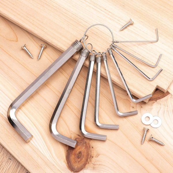 Hex Key Sets 1.5-10mm Deli Tools EDL3100 (silver) - Image 2