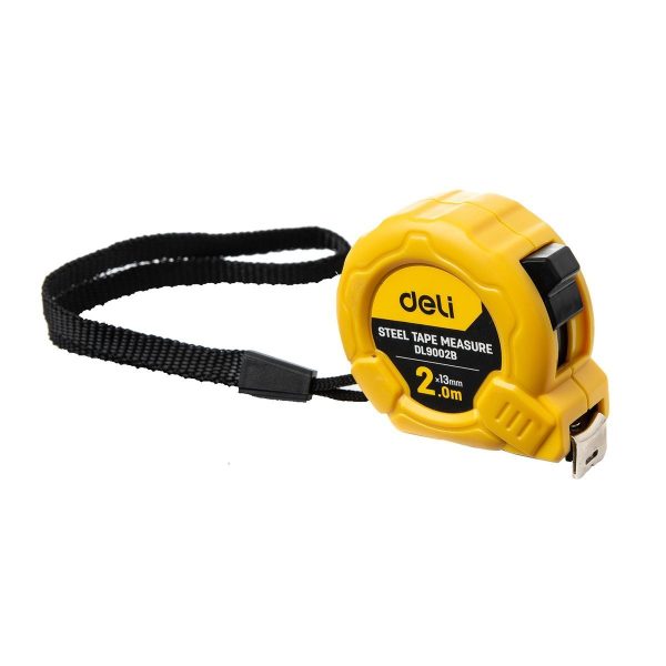 Steel Measuring Tape 2m/13mm Deli Tools EDL9002B (yellow) — изображение 5
