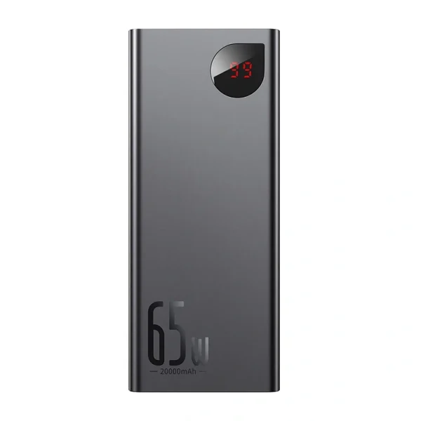 Powerbank Baseus Adaman Metal 20000mAh PD QC 3.0 65W 2xUSB + USB-C + micro USB (Black) - Image 2