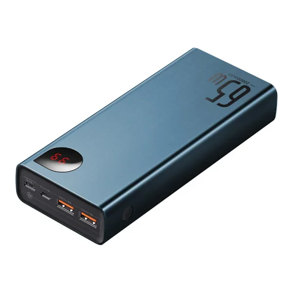 Powerbank Baseus Adaman Metal 20000mAh PD QC 3.0 65W 2xUSB + USB-C + micro USB (Blue) - Image 5