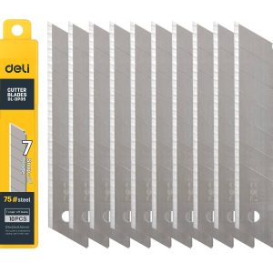 Cutter 25mm 10 pcs blade head Deli Tools EDL-DP05 (silver)