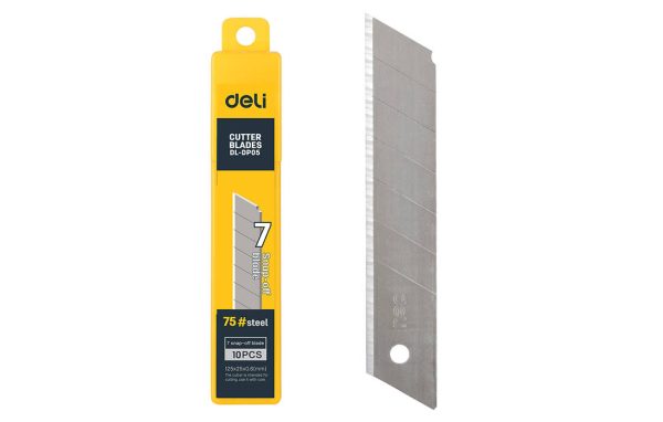 Cutter 25mm 10 pcs blade head Deli Tools EDL-DP05 (silver) - Image 6