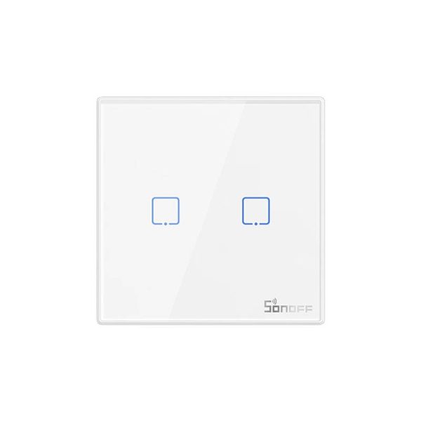 Smart Wireless Wall Switch Sonoff T2EU2C-RF 433MHz (2-channel) - Image 2