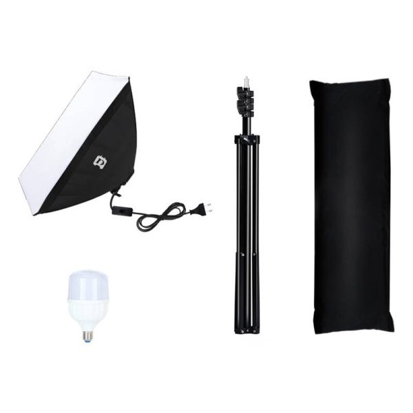 Studio set Puluz LED softbox 50x70cm, tripod, LED bulb 1 pc PU5070EU - Image 3