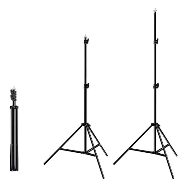 Photo studio background support Puluz 2x2m + Backdrops 3 pcs PKT5204 - Image 3