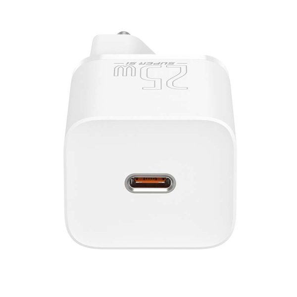 Baseus Super Si Quick Charger 1C 25W with USB-C cable for USB-C 1m (white) - Image 5