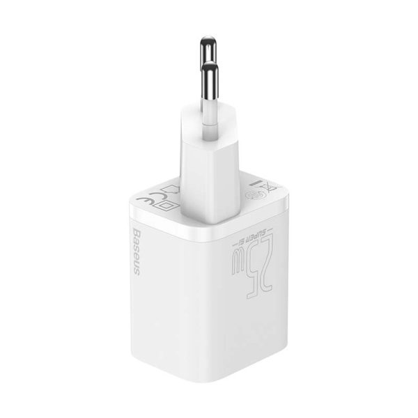 Baseus Super Si Quick Charger 1C 25W with USB-C cable for USB-C 1m (white) - Image 6