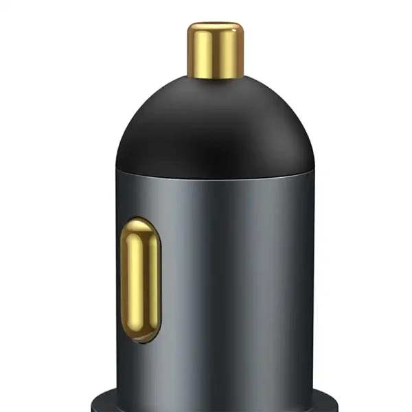 Baseus Share Together Fast Charge Car Charger with Cigarette Lighter Expansion Port, 2x USB, 120W (Gray) - Image 5