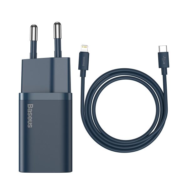 Baseus Super Si Quick Charger 1C 20W with USB-C cable for Lightning 1m (blue) - Image 2