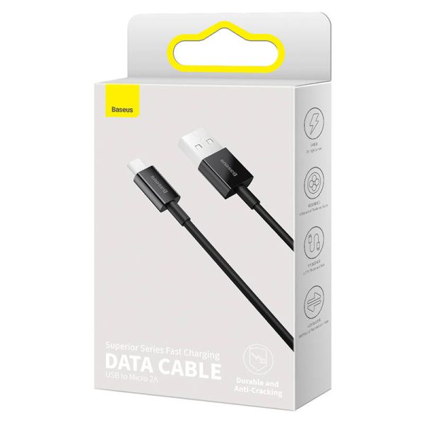 Baseus Superior Series Cable USB to micro USB, 2A, 1m (black) - Image 6