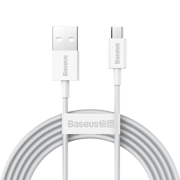 Baseus Superior Series Cable USB to micro USB, 2A, 2m (white) - Image 3