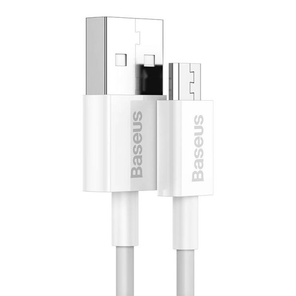 Baseus Superior Series Cable USB to micro USB, 2A, 2m (white) - Image 2