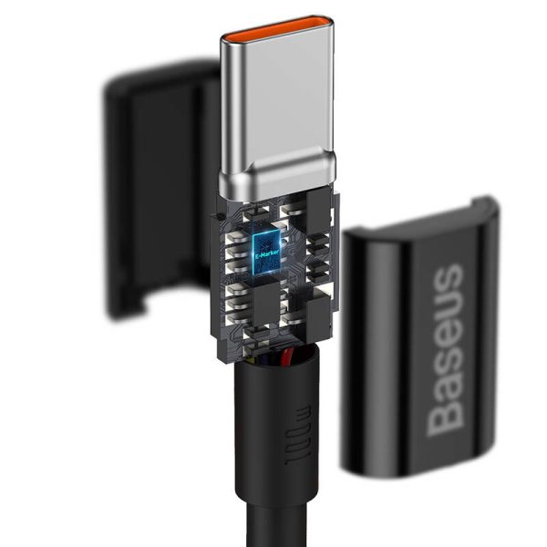 Baseus Superior Series Cable USB-C to USB-C, 100W, 2m (black) - Image 3