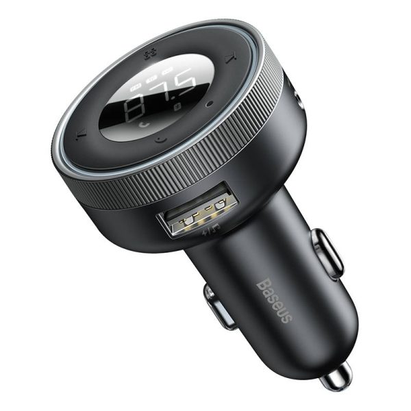 Baseus Enjoy Car Wireless MP3 Charger, Bluetooth 5.0, microSD, AUX (black) - Image 5