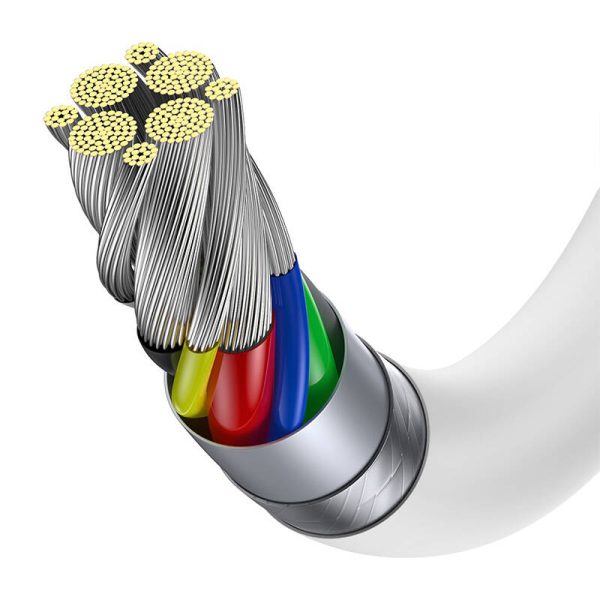 Baseus Superior Series Cable USB-C to USB-C, 100W, 2m (white) - Image 4