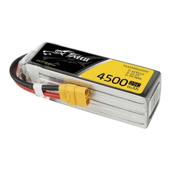 Tattu 4500mAh 22.2V 25C 6S1P XT90 battery - Image 3