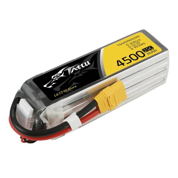 Tattu 4500mAh 22.2V 25C 6S1P XT90 battery - Image 2