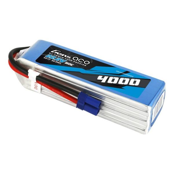 Gens Ace 4000mAh 22.2V 60C 6S1P EC5 battery - Image 3