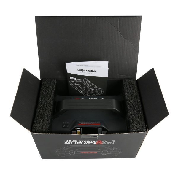Lokithor JA301 Jump Starter / Booster 2000A + Powerbank 20000mAh + Compressor + Flashlight 4-in-1 Device — изображение 5