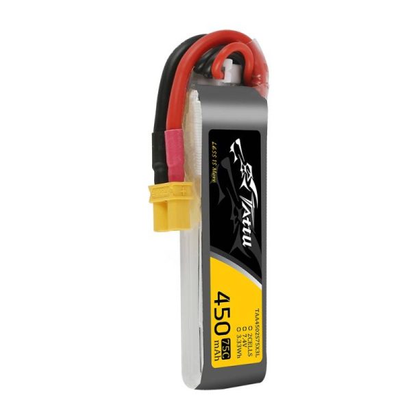 Battery Tattu 450mAh 7.4V 75C 2S1P Long XT30 - Image 4