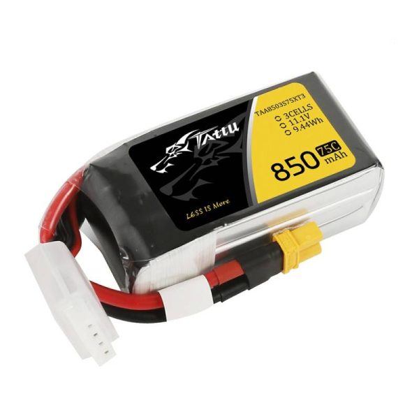 Tattu 850mAh 11.1V 75C 3S1P Battery Connector XT30 - Image 2