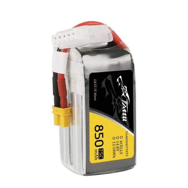 Tattu 850mAh 14.8V 75C 4S1P battery - Image 4