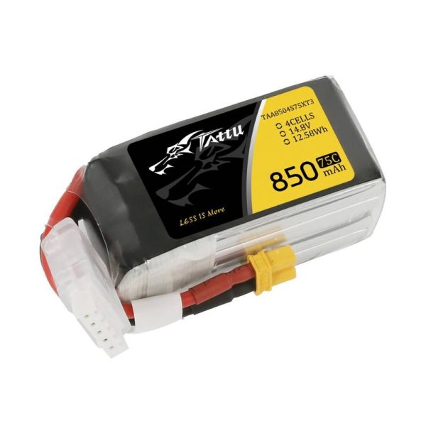 Tattu 850mAh 14.8V 75C 4S1P battery - Image 5