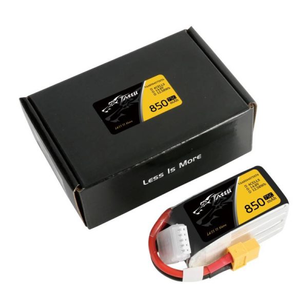 Tattu 850mAh 14.8V 75C 4S1P XT60 battery - Image 5