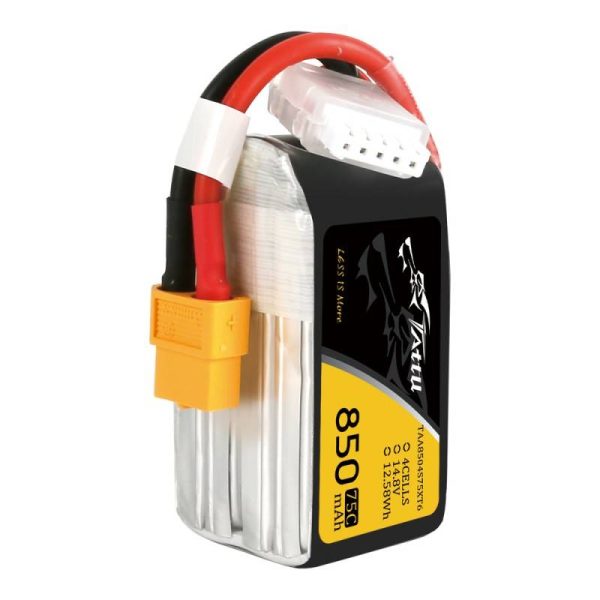 Tattu 850mAh 14.8V 75C 4S1P XT60 battery - Image 4
