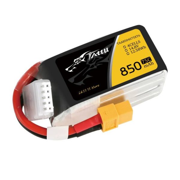 Tattu 850mAh 14.8V 75C 4S1P XT60 battery - Image 3