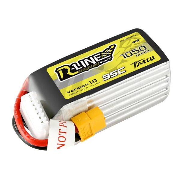 Battery Tattu R-Line 1050mAh 22.2V 95C 6S1P XT60 - Image 2