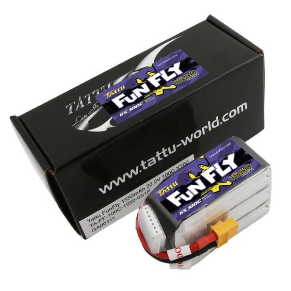 Tattu Funfly 1550mAh 22.2V 100C 6S1P XT60 battery - Image 5