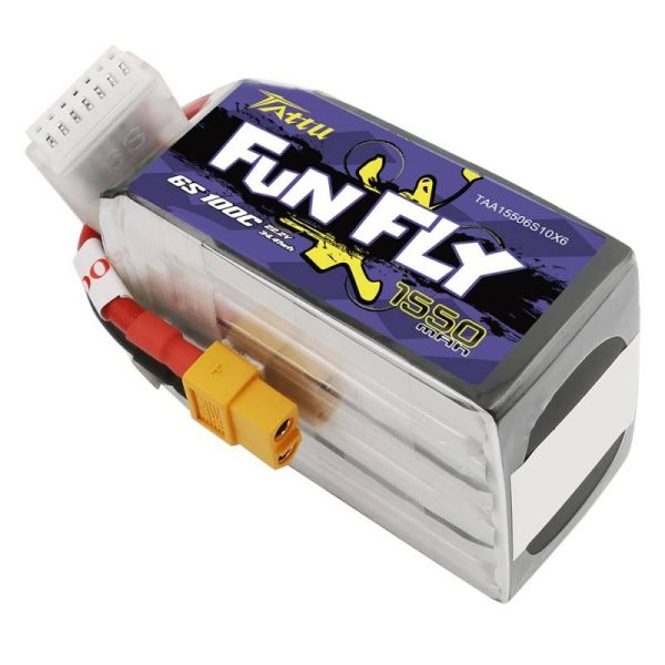 Tattu Funfly 1550mAh 22.2V 100C 6S1P XT60 battery - Image 4