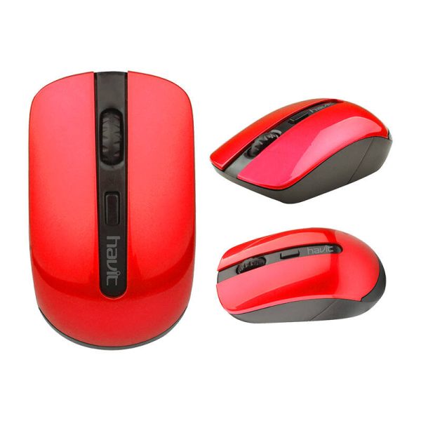 Universal wireless mouse Havit MS989GT (black&red) - Image 5