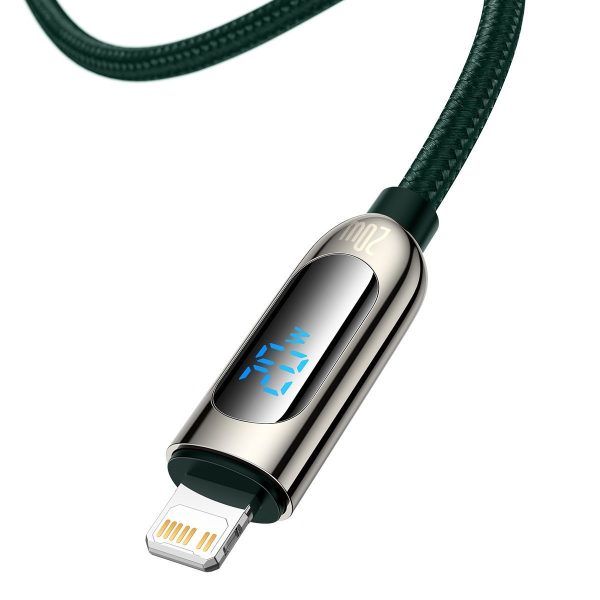 USB-C cable for Lightning Baseus Display, PD, 20W, 2m (green) - Image 2