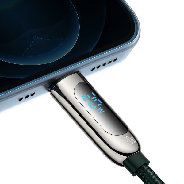 USB-C cable for Lightning Baseus Display, PD, 20W, 2m (green) - Image 4