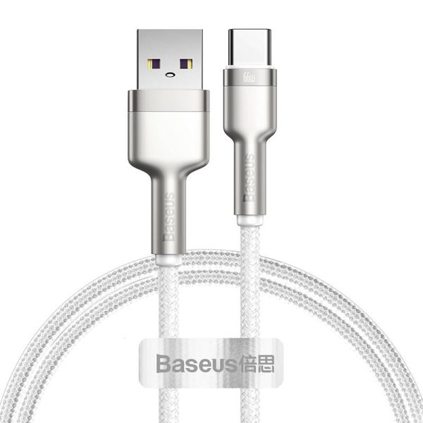 USB cable for USB-C Baseus Cafule, 66W, 1m (white) - Image 2