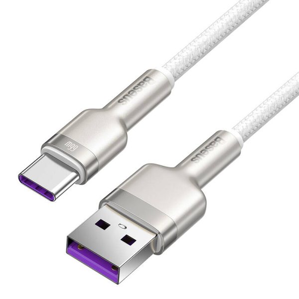 USB cable for USB-C Baseus Cafule, 66W, 1m (white) - Image 3