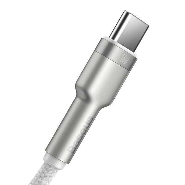USB cable for USB-C Baseus Cafule, 66W, 1m (white) - Image 5