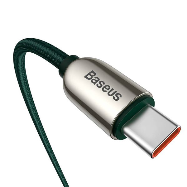 Cable USB-C to USB-C Baseus Display, 100W, 2m (green) - Image 4
